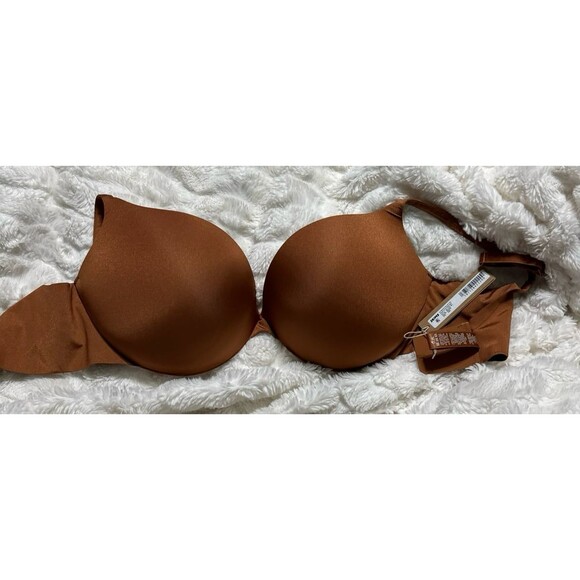 NWT Skims Ultimate Collection Push-Up Plunge Bra in Bronze - Picture 6 of 8